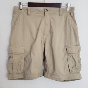 REI Shorts Mens Khaki Classic Sahara Convertible Sz L Hiking UPF 50+ SHORTS ONLY